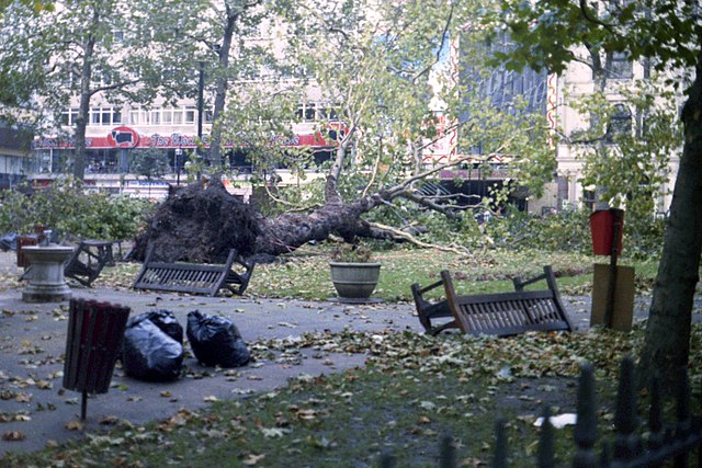 The Great Storm of 1987 consequences in London