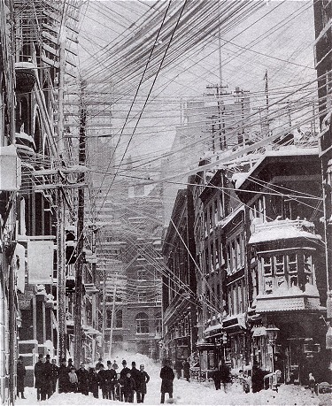 New York City during the Great Blizzard of 1888