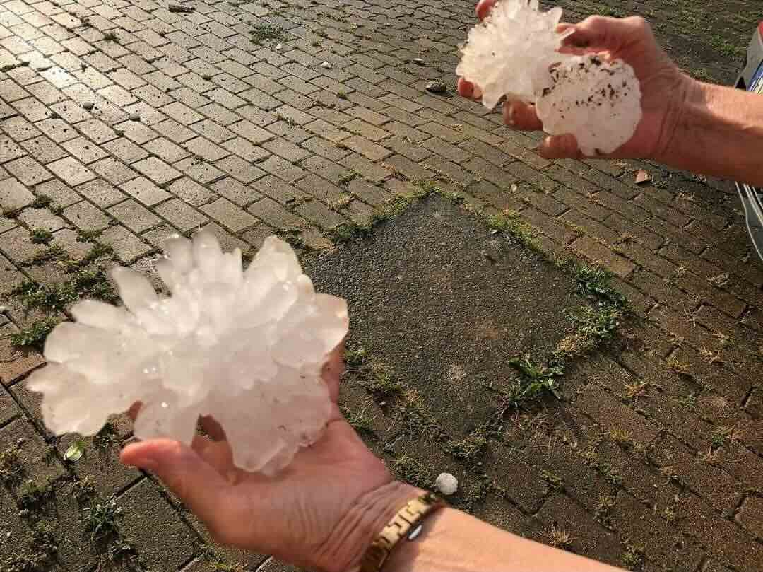 Hailstorm in Italy 2023: Giant hailstones