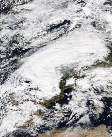 Storm Kirk over Western Europe