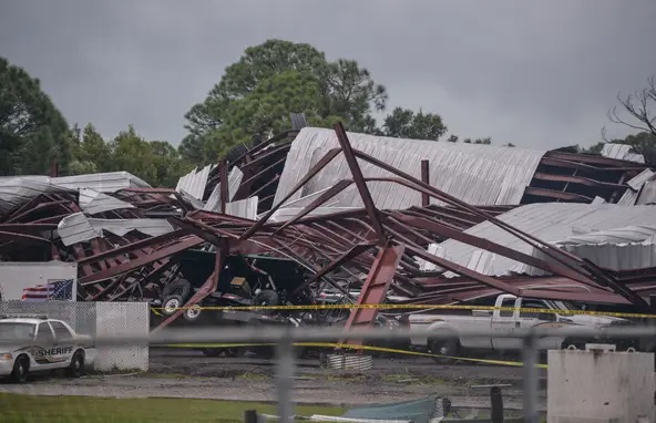 Hurricane Milton damage in St. Lucie County, Florida