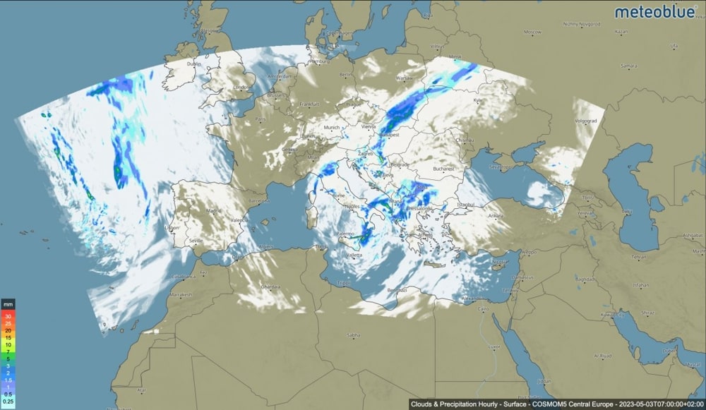 COSMO, a regional forecast model for Germany, Switzerland, Italy, and eastern Europe