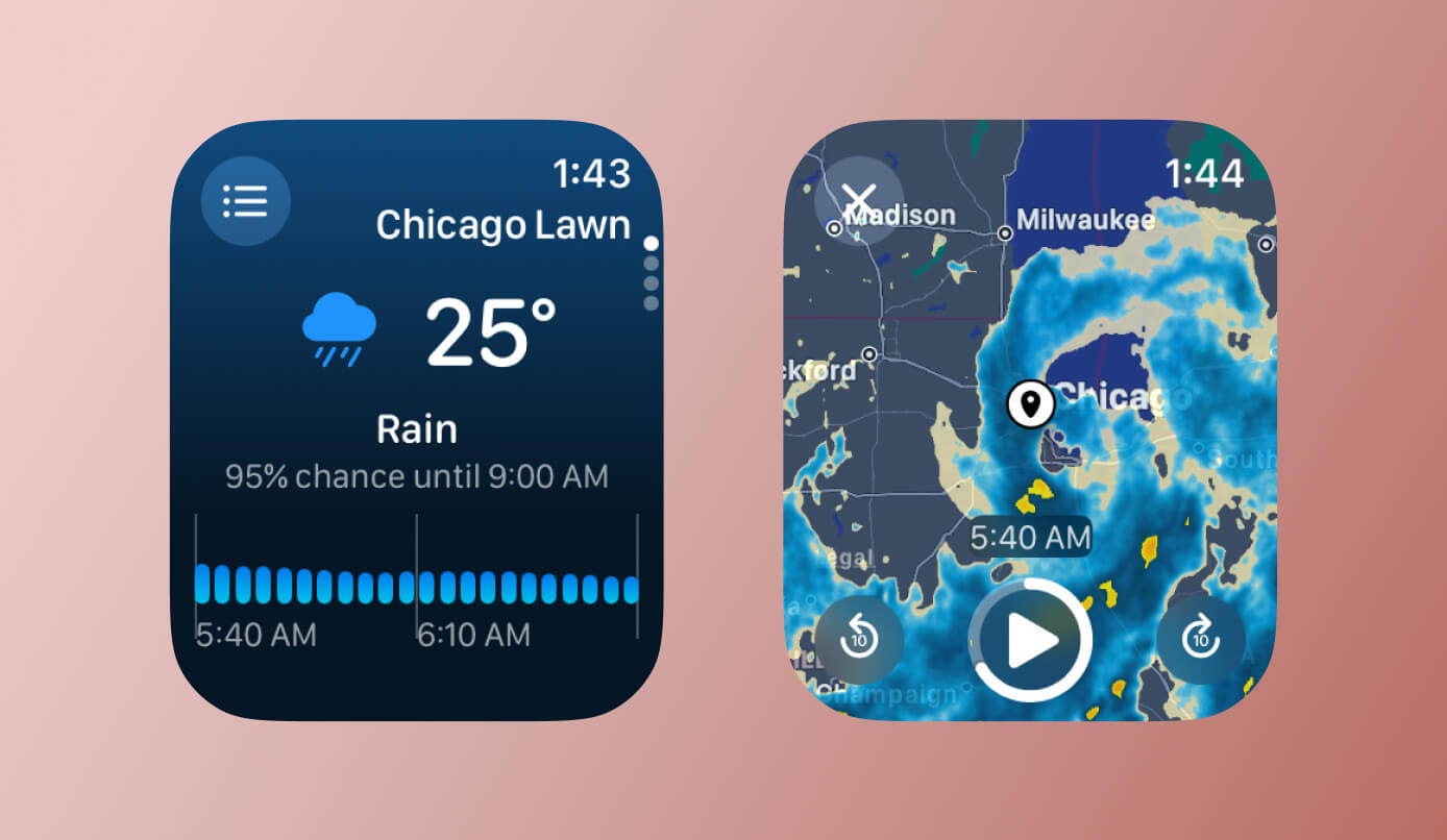 Aplicación Apple Watch: Observa el Clima