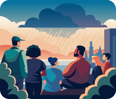 We're a small team obsessed with rain.